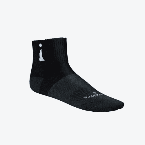 Active Sock Black Quarter left new