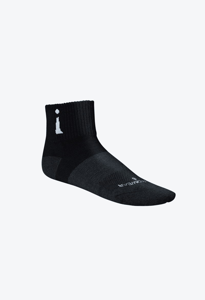 Active Sock Black Quarter left new