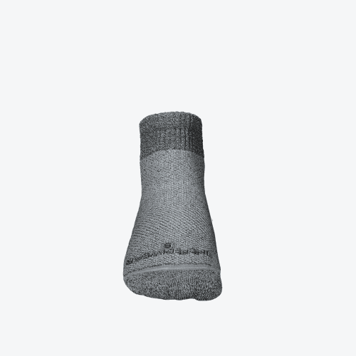 Circulation Socks Grey Ankle Front